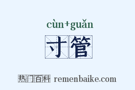 寸管是什么意思的图片